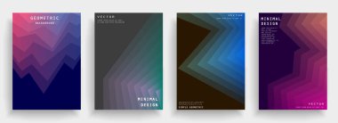 Kapakların sanatsal tasarımı. Yaratıcı renk arkaplanı. Modaya uygun gelecek tasarımı