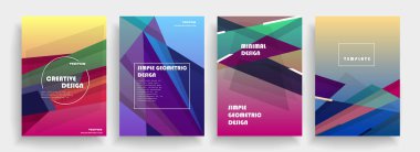 Kapakların sanatsal tasarımı. Yaratıcı renk arkaplanı. Modaya uygun gelecek tasarımı