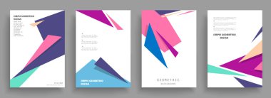 Kapakların sanatsal tasarımı. Yaratıcı renk arkaplanı. Modaya uygun gelecek tasarımı