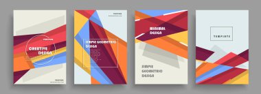 Sanat tasarımı kapsar. Yaratıcı arkaplan renkleri. Moda fütürist tasarımı