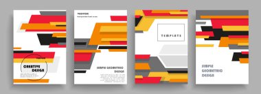 Sanat tasarımı kapsar. Yaratıcı arkaplan renkleri. Moda fütürist tasarımı