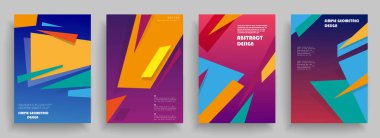 Sanat tasarımı kapsar. Yaratıcı arkaplan renkleri. Moda fütürist tasarımı