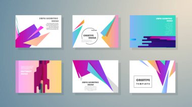 Sanat tasarımı kapsar. Yaratıcı arkaplan renkleri. Moda fütürist tasarımı