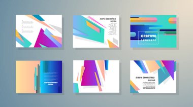 Sanat tasarımı kapsar. Yaratıcı arkaplan renkleri. Moda fütürist tasarımı