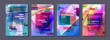 Kapakların sanatsal tasarımı. Yaratıcı renk arkaplanı. Modaya uygun gelecek tasarımı