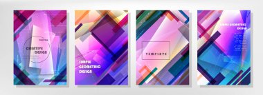 Kapakların sanatsal tasarımı. Yaratıcı renk arkaplanı. Modaya uygun gelecek tasarımı