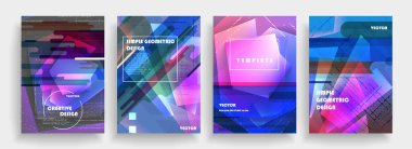 Kapakların sanatsal tasarımı. Yaratıcı renk arkaplanı. Modaya uygun gelecek tasarımı