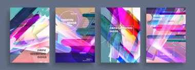 Kapakların sanatsal tasarımı. Yaratıcı renk arkaplanı. Modaya uygun gelecek tasarımı