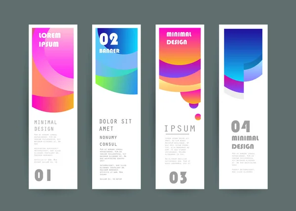 Vektör dikey sancak şablonu, soyut tasarım