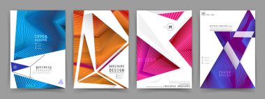 Renkli soyut tasarım. Minimum geometrik desen eğimleri. Eps10 vektörü.