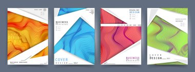 Renkli soyut tasarım. Minimum geometrik desen eğimleri. Eps10 vektörü.