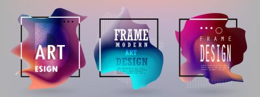 Renkli soyut tasarım. Minimum geometrik desen eğimleri. Eps10 vektörü.