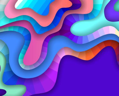 Renkli soyut tasarım. Minimum geometrik desen eğimleri. Eps10 vektörü.