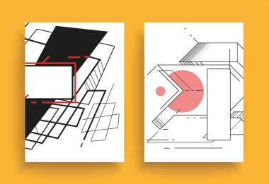 Sanat tasarımı kapsar. Yaratıcı arkaplan renkleri. Moda fütürist tasarımı