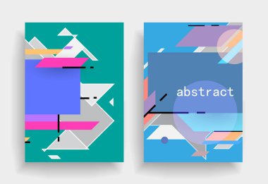 Sanat tasarımı kapsar. Yaratıcı arkaplan renkleri. Moda fütürist tasarımı