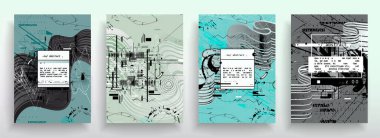 Sanat tasarımı kapsar. Yaratıcı arkaplan renkleri. Moda fütürist tasarımı