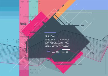 Vektör, soyut geometrik arkaplan 