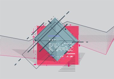 Vektör, soyut geometrik arkaplan 