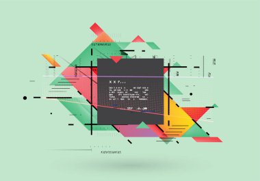 Vektör, soyut geometrik arkaplan 