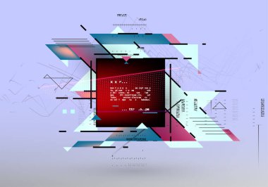 Vektör, soyut geometrik arkaplan 