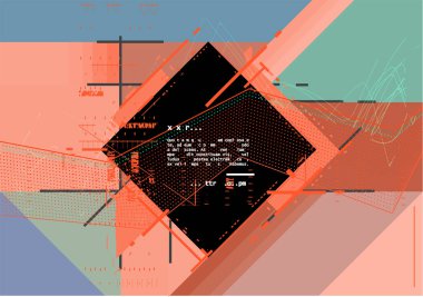 Vektör, soyut geometrik arkaplan 