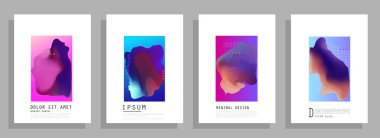 Şablon broşürleri, el ilanları, iş sunumları. Modern düz çizgi biçimi.