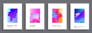 Şablon broşürleri, el ilanları, iş sunumları. Modern düz çizgi biçimi.