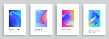 Şablon broşürleri, el ilanları, iş sunumları. Modern düz çizgi biçimi.