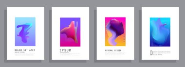 Şablon broşürleri, el ilanları, iş sunumları. Modern düz çizgi biçimi.