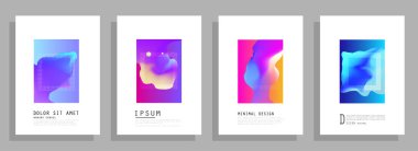 Şablon broşürleri, el ilanları, iş sunumları. Modern düz çizgi biçimi.