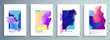 Şablon broşürleri, el ilanları, iş sunumları. Modern düz çizgi biçimi.