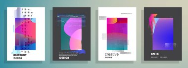 Şablon broşürleri, el ilanları, iş sunumları. Modern düz çizgi biçimi.