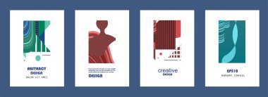 Broşür kapağı tasarımı için soyut geometrik şablon arkaplanı.