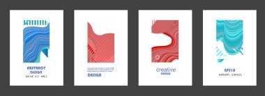 Broşür kapağı tasarımı için soyut geometrik şablon arkaplanı.