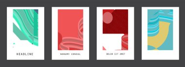 Kapakların sanatsal tasarımı. Yaratıcı renk arkaplanı. Modaya uygun gelecek tasarımı