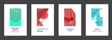 Kapakların sanatsal tasarımı. Yaratıcı renk arkaplanı. Modaya uygun gelecek tasarımı