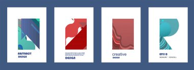 Kapakların sanatsal tasarımı. Yaratıcı renk arkaplanı. Modaya uygun gelecek tasarımı