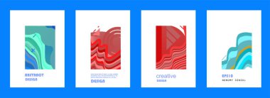 Kapakların sanatsal tasarımı. Yaratıcı renk arkaplanı. Modaya uygun gelecek tasarımı