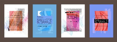 Kapakların sanatsal tasarımı. Yaratıcı renk arkaplanı. Modaya uygun gelecek tasarımı