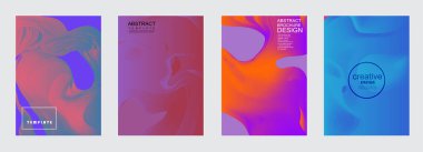 Kapakların sanatsal tasarımı. Yaratıcı renk arkaplanı. Modaya uygun gelecek tasarımı