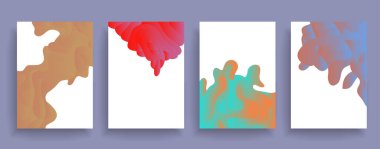 Kapakların sanatsal tasarımı. Yaratıcı renk arkaplanı. Modaya uygun gelecek tasarımı