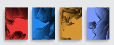 Kapakların sanatsal tasarımı. Yaratıcı renk arkaplanı. Modaya uygun gelecek tasarımı