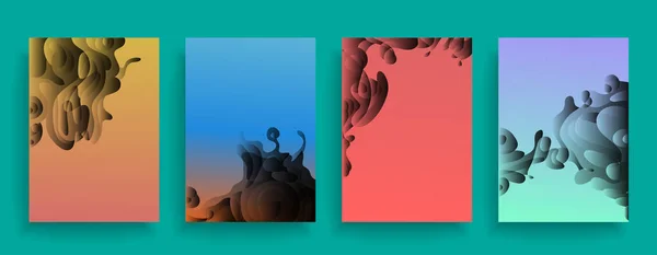 Kapakların sanatsal tasarımı. Yaratıcı renk arkaplanı. Modaya uygun gelecek tasarımı