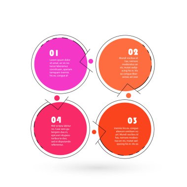 Soyut geometrik arkaplan, farklı geometrik şekillerin kombinasyonu