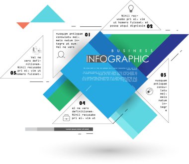 Çeşitli yuvarlak doğrusal şekillere sahip modern soyut geometrik arkaplan. Dinamik bileşimin vektör illüstrasyonu.