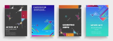 Sanat tasarımı kapsar. Yaratıcı arkaplan renkleri. Moda fütürist tasarımı