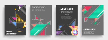 Sanat tasarımı kapsar. Yaratıcı arkaplan renkleri. Moda fütürist tasarımı