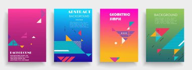 Sanat tasarımı kapsar. Yaratıcı arkaplan renkleri. Moda fütürist tasarımı