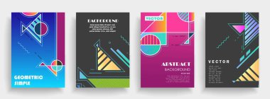 Sanat tasarımı kapsar. Yaratıcı arkaplan renkleri. Moda fütürist tasarımı