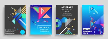 Sanat tasarımı kapsar. Yaratıcı arkaplan renkleri. Moda fütürist tasarımı